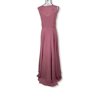 Jenny Yoo Hibiscus Elizabeth Chiffon Gown dress